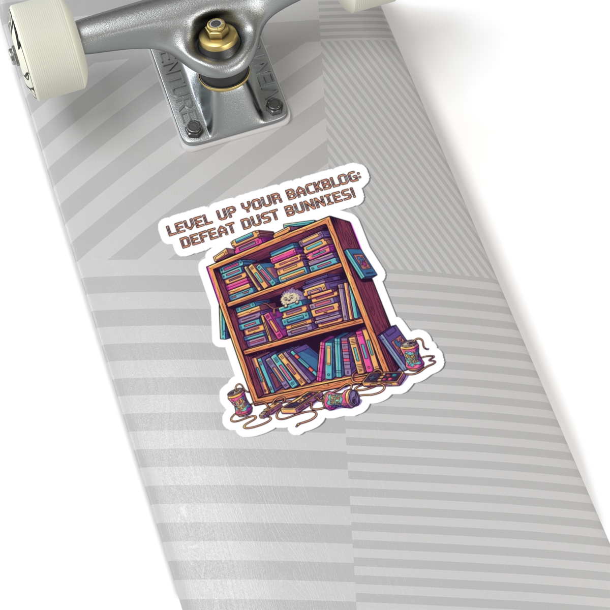 Level Up Your Backlog bookshelf sticker | kiss-cut vinyl sticker - Image 8
